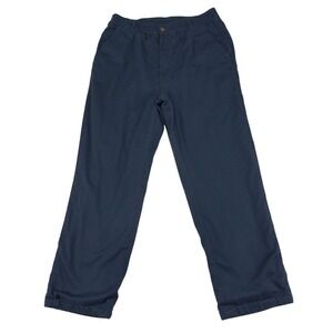 Habands Ice House Jeans Mens 36X30 M Flannel Lined Navy Blue Straight Fit Pants